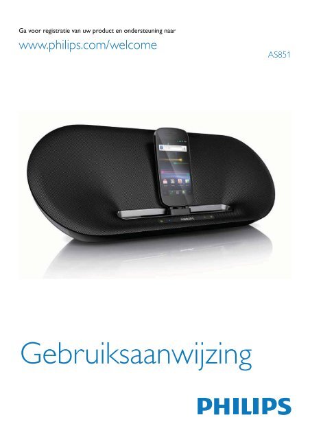 Philips Station d'accueil avec Bluetooth&reg; - Mode d&rsquo;emploi - NLD