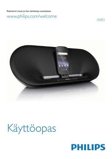 Philips Station d'accueil avec BluetoothÂ® - Mode dâemploi - FIN