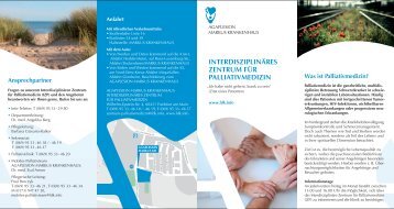 interdisziplinäres zentrum für palliativmedizin - AGAPLESION ...