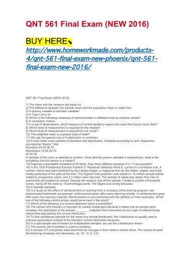 qnt561 wk 4 ind paper final If you are searching for guide - eco 561 final exam uop e assignments providing best online courses and tutorials in usa below are resources dedicated to helping you learn uop eco 561 final exam answers free, eco 561 final exam answers uop, eco 561 final exam 39 questions, eco 561 final exam. qnt561 wk 4 ind paper final If you are searching for guide - eco 561 final exam uop e assignments providing best online courses and tutorials in usa below are resources dedicated to helping you learn uop eco 561 final exam answers free, eco 561 final exam answers uop, eco 561 final exam 39 questions, eco 561 final exam.