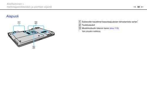 Sony VGN-AW3ZRJ - VGN-AW3ZRJ Istruzioni per l'uso Finlandese