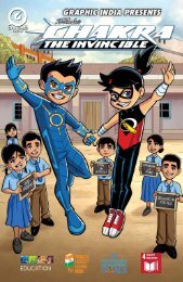 A comic about the value of Education for World's Largest Lesson India featuring Chakra the Invincible and Mighty Girl 
