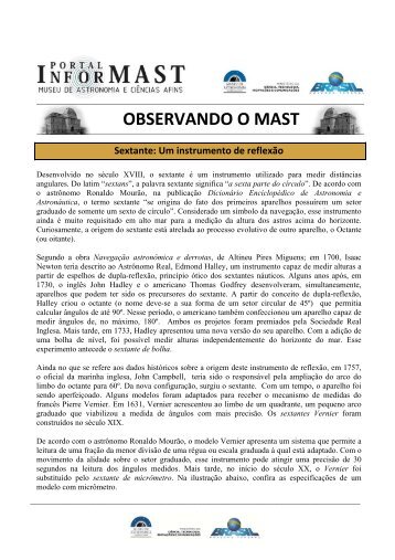 OBSERVANDO O MAST