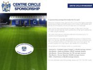 CENTRE CIRCLE SPONSORSHIP