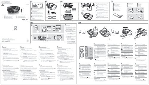 Philips Lecteur de CD - Guide de mise en route - POR