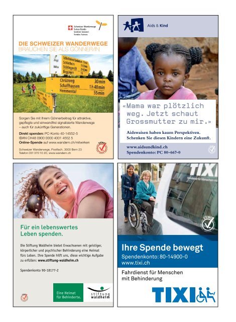 Spenden – aber sicher!