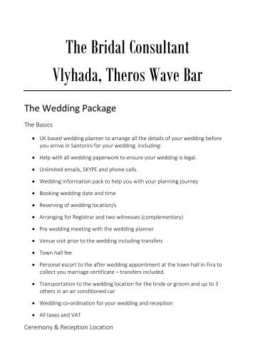 11a. Prices - Beach -  Theros Wave Bar 2017 - over 50 guests and July Weddings 