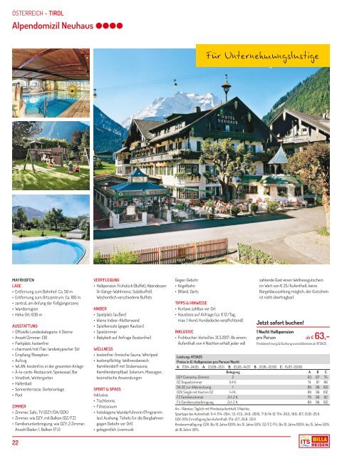 ITS Billa Reisen Sommerkatalog 2017 - Best of Autoreisen 