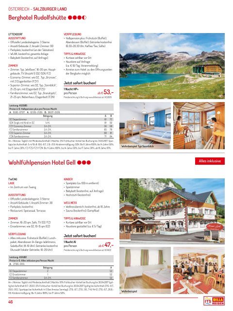 ITS Billa Reisen Sommerkatalog 2017 - Best of Autoreisen 