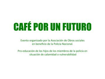 Samer Barrage apoya Café por un futuro