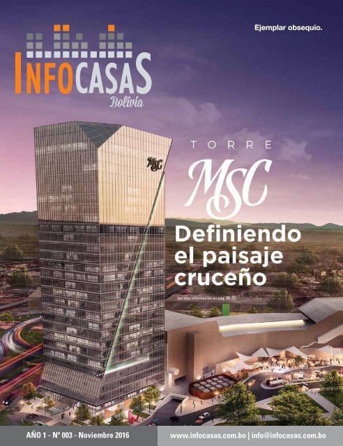 Revista InfoCasas Bolivia - Número 03 - Noviembre 2016