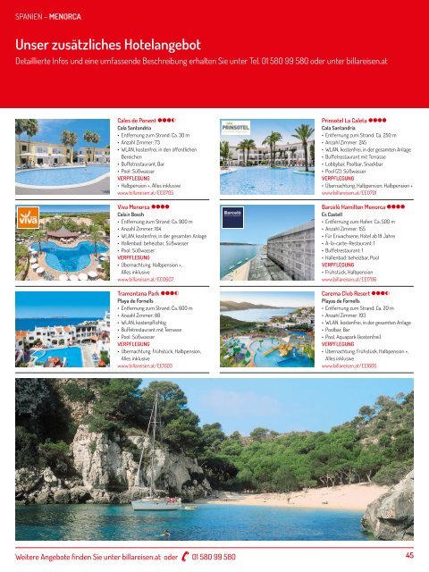 ITS Billa Reisen Sommerkatalog 2017 - Best of Flugreisen