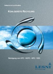 FCKW-Luftreinigungsanlage - Kühlschrankrecycling