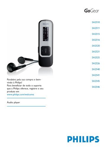 Philips GoGEAR Baladeur MP3 - Mode dâemploi - POR