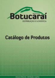 Catálogo de produtos Botucarai Alimentos