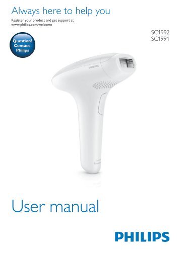 Philips Lumea Essential Ãpilateur Ã  lumiÃ¨re intense pulsÃ©e - Mode dâemploi - ENG