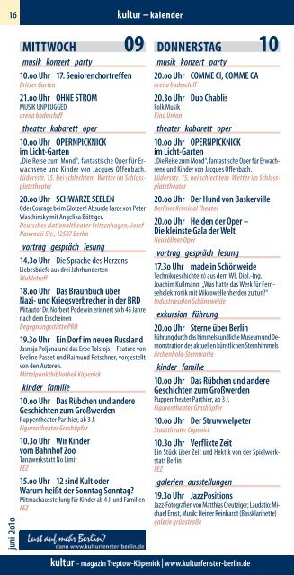 am 21.August 2010 - Schock Verlag