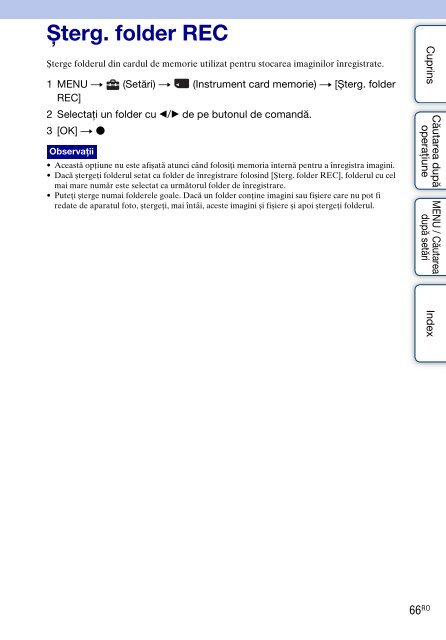 Sony DSC-S1900 - DSC-S1900 Istruzioni per l'uso Rumeno