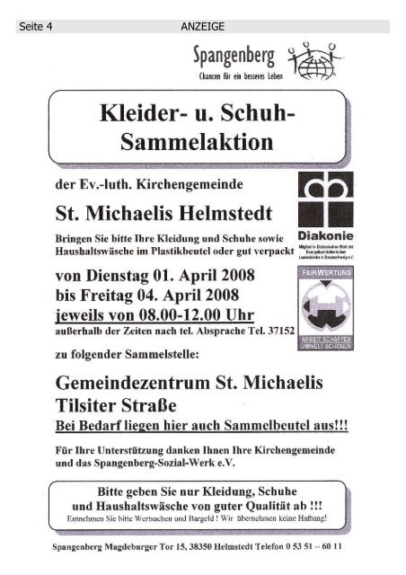 Gemeindebrief 08 / 1 - St. Marienberg