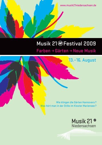 Musik 21 Niedersachsen Festival 2009 klein - Incontri - Institut für ...