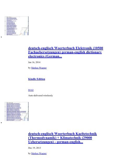 technical manual + sentence translator: german-english dictionary/ glossary robotics mechatronics