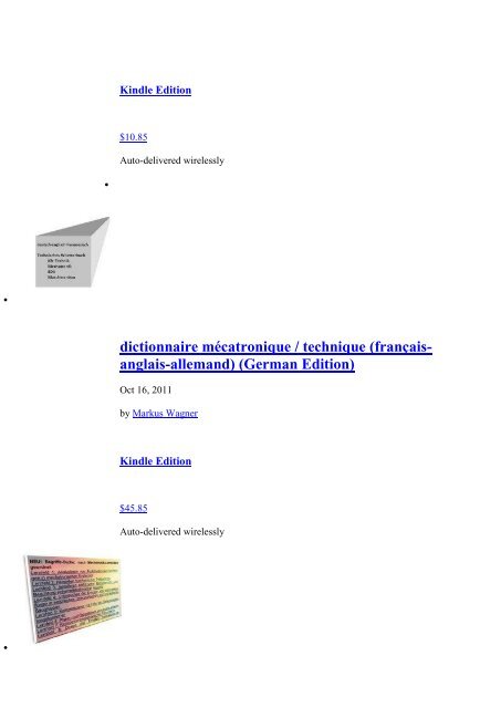 technical manual + sentence translator: german-english dictionary/ glossary robotics mechatronics