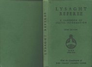 Lysaght Referee. A Handbook of Useful Information 22nd edition