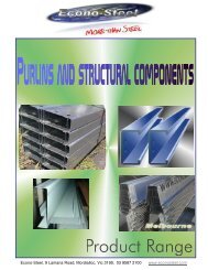 Purlins and structural Products