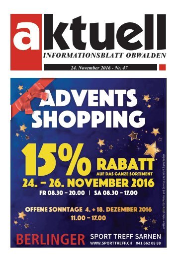 Aktuell Obwalden 47-2016
