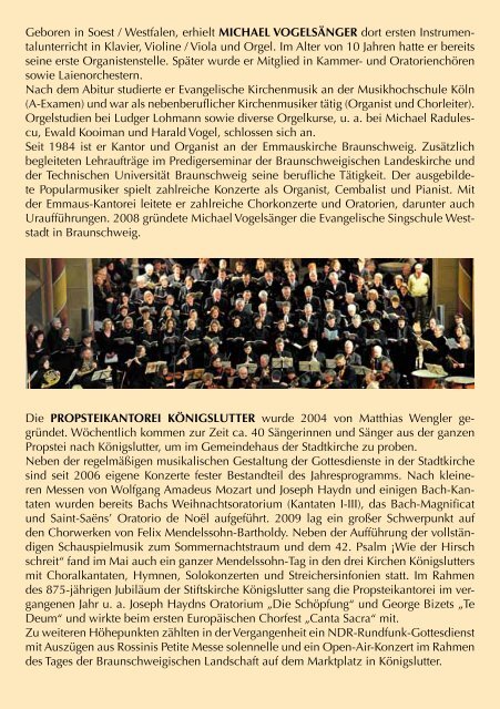 Chor- und Orchesterkonzert - Helmstedter Kammerchor