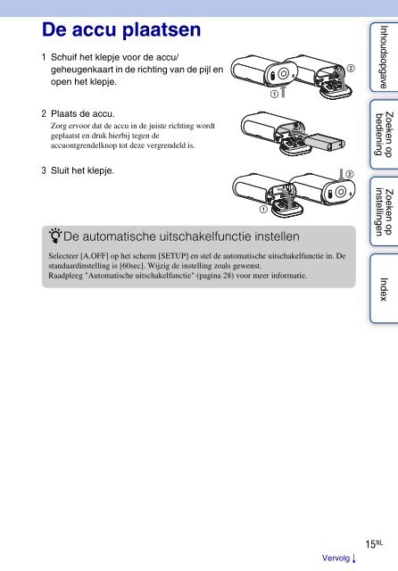 Sony HDR-AS30VW - HDR-AS30VW Guida all&rsquo;uso Olandese