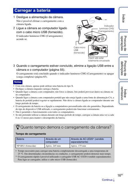 Sony HDR-AS30VW - HDR-AS30VW Guida all&rsquo;uso Portoghese