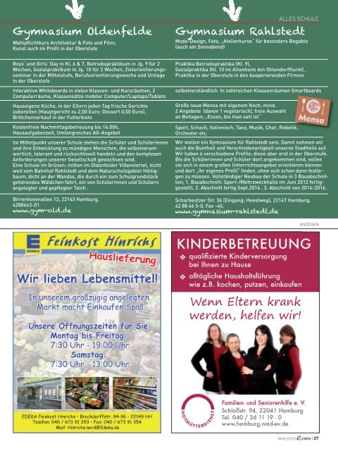 Rahlstedter Leben September 2013