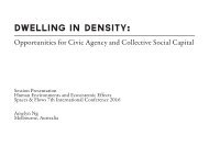 Dwelling in Density: Opportunities for Civic Agency and Collective Social Captial