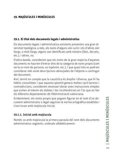 CRITERIS LINGÜÍSTICS DE L’ADMINISTRACIÓ DE LA GENERALITAT