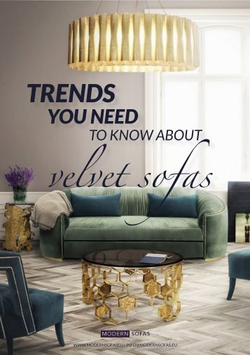 Trends you need to know about velvet sofas