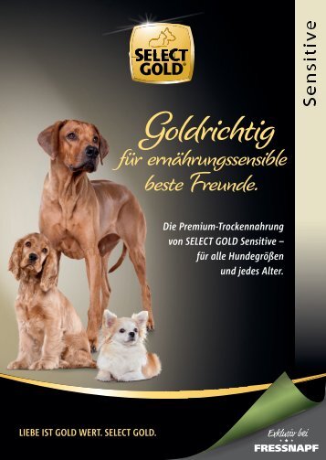 Select Gold sensitive Trockennahrung für den Hund