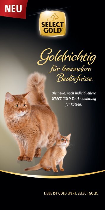 Select Gold Trockennahrung für die Katze