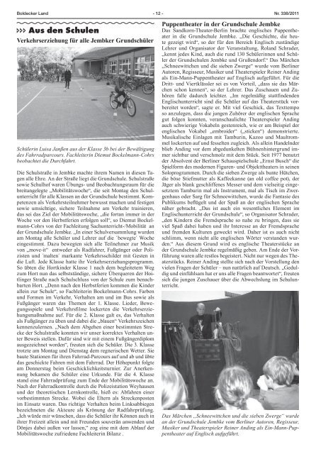 Ausgabe November 2011 - Samtgemeinde Boldecker Land