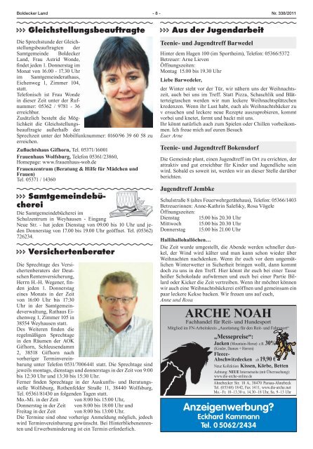 Ausgabe November 2011 - Samtgemeinde Boldecker Land