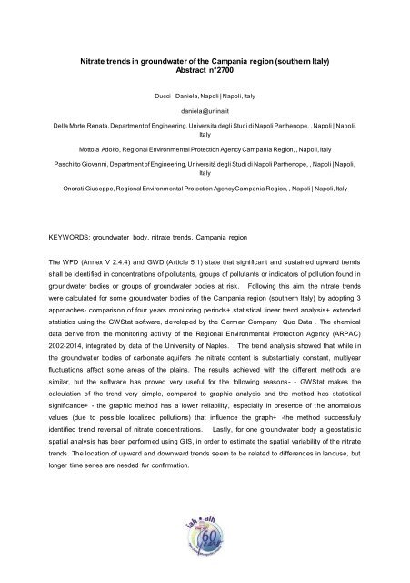 Nitrate Trends In Groundw