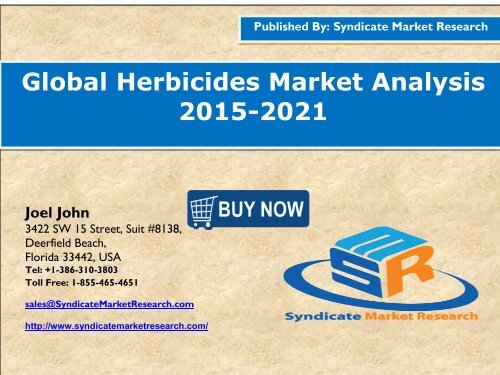 Global Herbicides Market Analysis 2015-2021