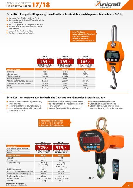 UNICRAFT Aktionskatalog