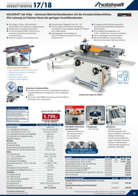 HOLZKRAFT Aktionskatalog