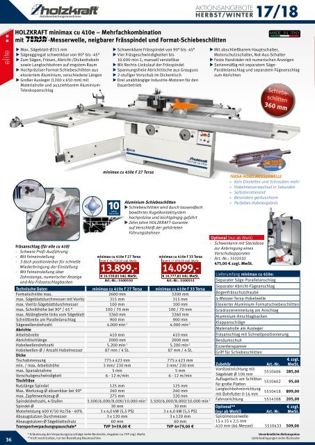 HOLZKRAFT Aktionskatalog