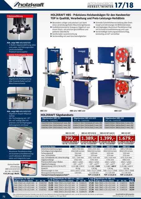 HOLZKRAFT Aktionskatalog