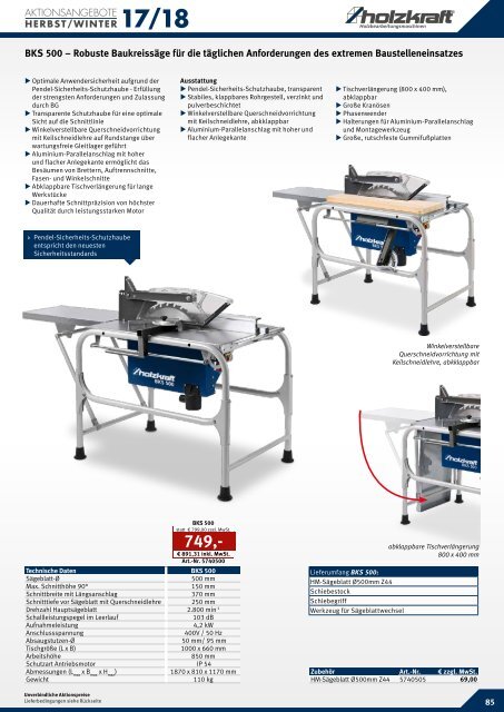 HOLZKRAFT Aktionskatalog