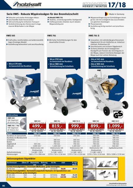 HOLZKRAFT Aktionskatalog