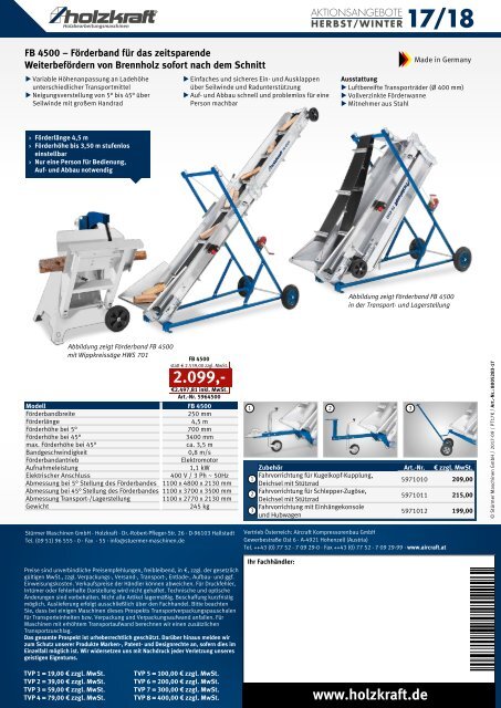 HOLZKRAFT Aktionskatalog