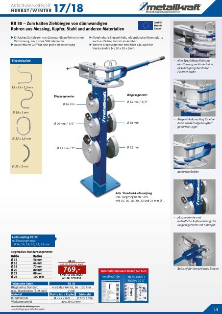 METALLKRAFT Aktionskatalog